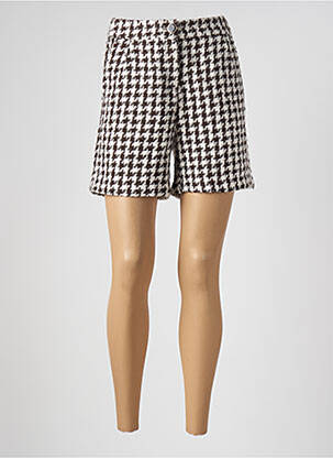 Short fermeture zippée sous rabat boutonné taille normale marron VERO MODA femme