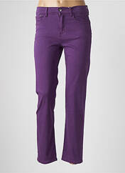 Jeans coupe droite violet ONADO pour femme seconde vue