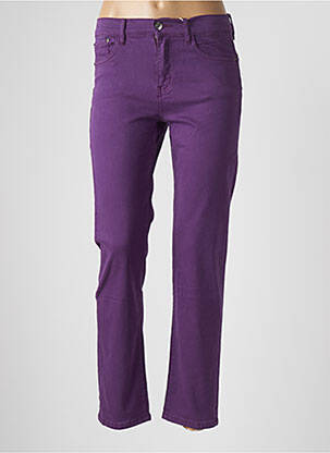 Jeans coupe droite violet ONADO pour femme