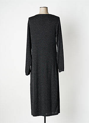 Robe longue manches longues manches longues noir TIFFOSI femme