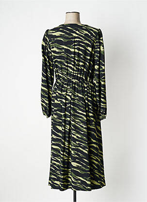 Robe mi-longue manches longues manches longues noir B.YOUNG femme