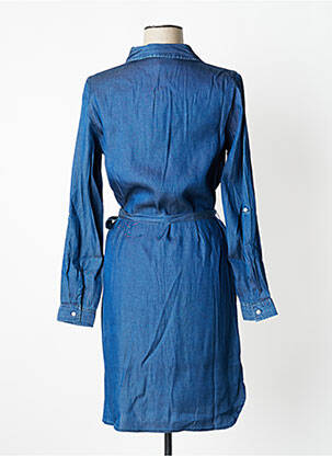 Robe mi-longue manches longues manches longues bleu VILA femme