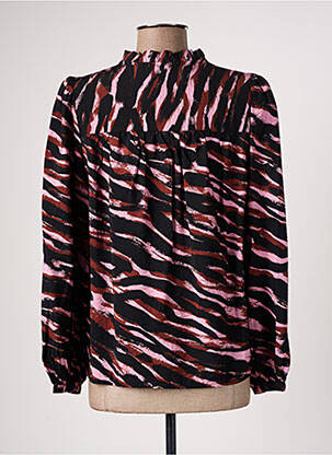Blouse poignets boutonnés avec fente manches longues rose B.YOUNG femme
