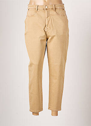 Pantalon 7/8 taille haute taille haute beige SALSA femme