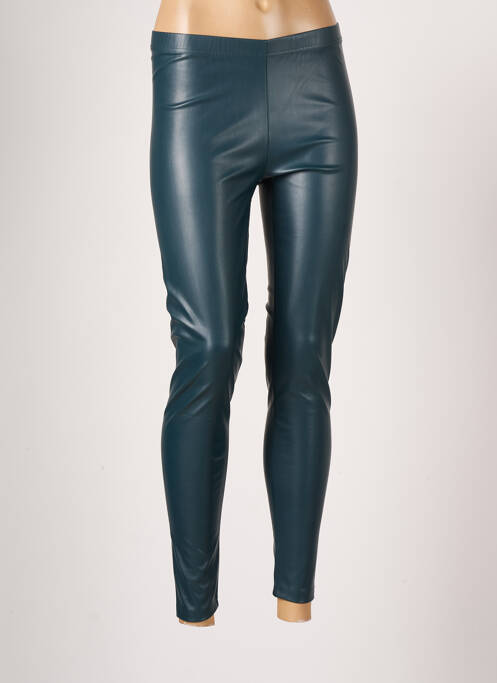 Legging tissage simili-cuir taille normale bleu MOLLY BRACKEN femme