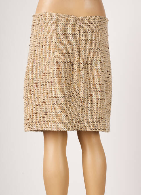 Jupe courte beige MORGAN pour femme