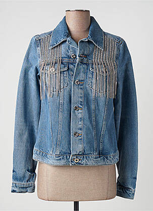 Veste en jean manches longues bleu FRACOMINA femme