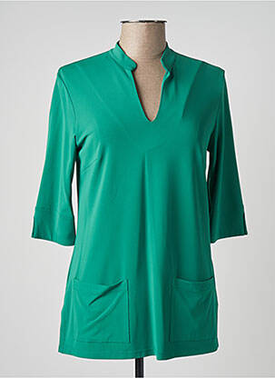 Top stretch manches 3/4 vert AHIMARIA femme