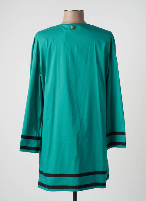 Tunique manches longues col rond vert CAVALLI femme