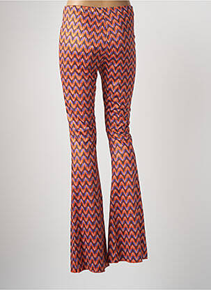 Pantalon flare stretch taille haute orange AMUSE femme