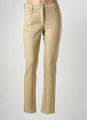Pantalon slim beige TRICOT CHIC pour femme seconde vue