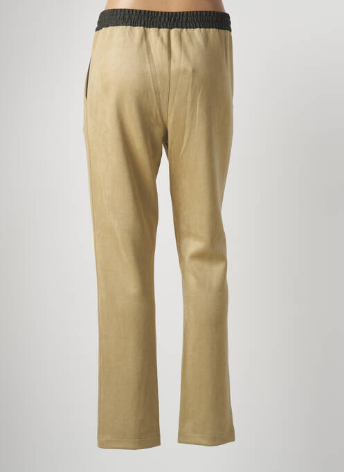 Pantalon droit beige TRICOT CHIC pour femme