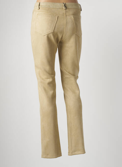 Pantalon slim beige TRICOT CHIC femme