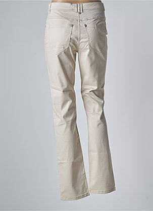 Pantalon slim tissage popeline taille normale beige BLUE WILLI'S femme
