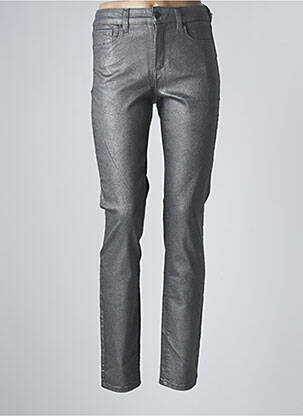 Pantalon slim taille haute taille haute gris NYDJ femme