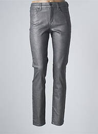 Pantalon slim tissage enduit taille haute gris NYDJ femme