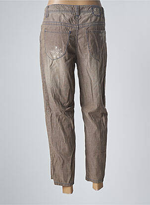 Pantalon 7/8 stretch taille normale marron BLUE WILLI'S femme