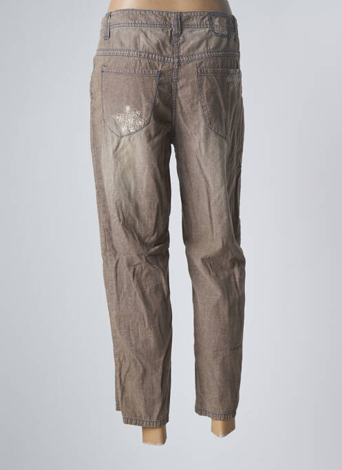 Pantalon 7/8 marron BLUE WILLI'S pour femme