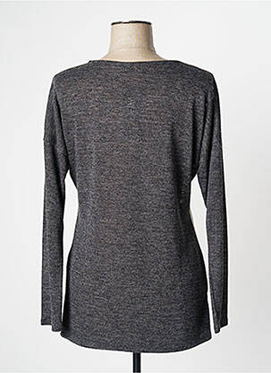 Pull tissage chiné manches longues gris ALEXE femme