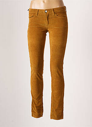 Pantalon slim taille normale taille normale jaune FIVE PM femme
