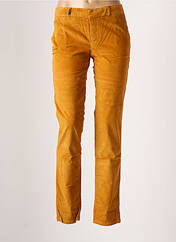 Pantalon chino jaune LEON & HARPER pour femme seconde vue