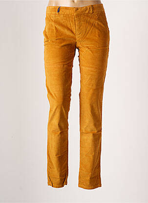 Pantalon chino jaune LEON & HARPER pour femme