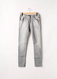 Jeans coupe slim slim taille haute gris REPLAY femme