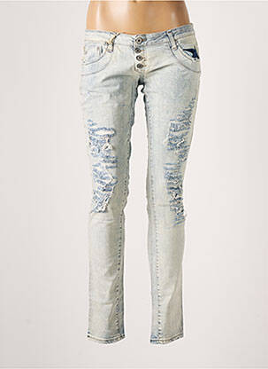 Jeans coupe slim slim taille normale bleu PLEASE femme