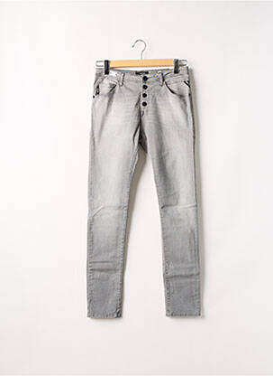 Jeans coupe slim gris REPLAY pour femme