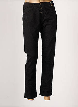 Pantalon 7/8 taille normale taille normale noir PLEASE femme