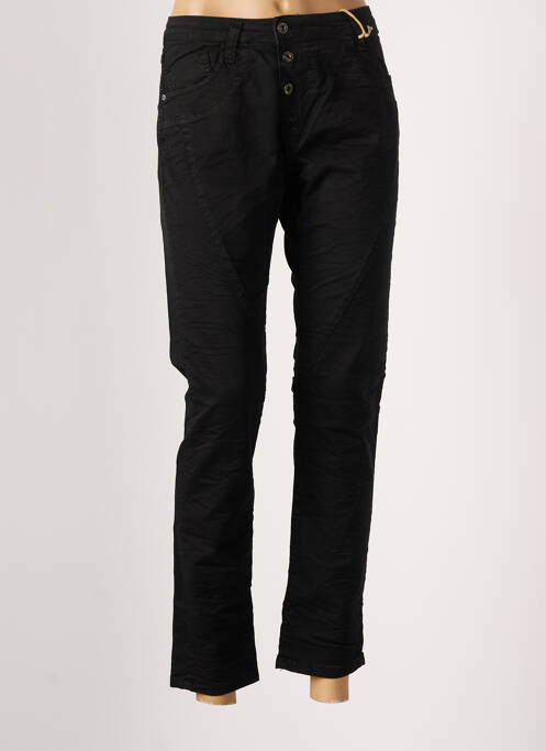 Pantalon 7/8 taille normale taille normale noir PLEASE femme