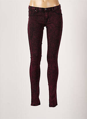 Jeans skinny stretch taille basse rose DRDENIM femme