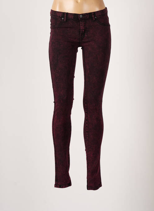 Jeans skinny stretch taille basse rose DR DENIM femme