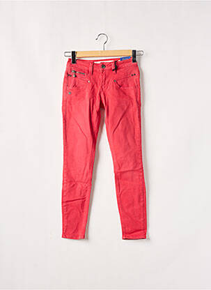 Pantalon slim taille normale taille normale rouge FREEMAN T.PORTER femme
