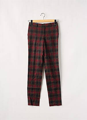 Pantalon chino taille normale taille normale rouge LEON & HARPER femme