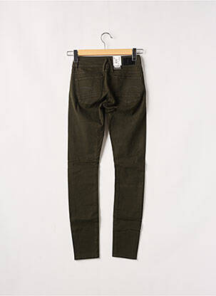 Pantalon slim tissage popeline taille normale vert G STAR femme