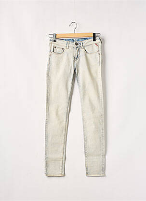 Jeans coupe droite broderie rivets taille basse bleu REPLAY femme