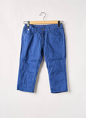 Pantacourt slim taille ajustable bleu LE TEMPS DES CERISES fille