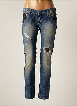 Jeans coupe slim slim taille basse bleu TAKE TWO femme