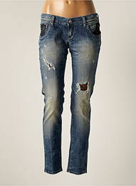 Jeans coupe slim slim taille basse bleu TAKE TWO femme