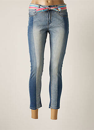 Jeans coupe slim slim taille normale bleu TEDDY SMITH femme