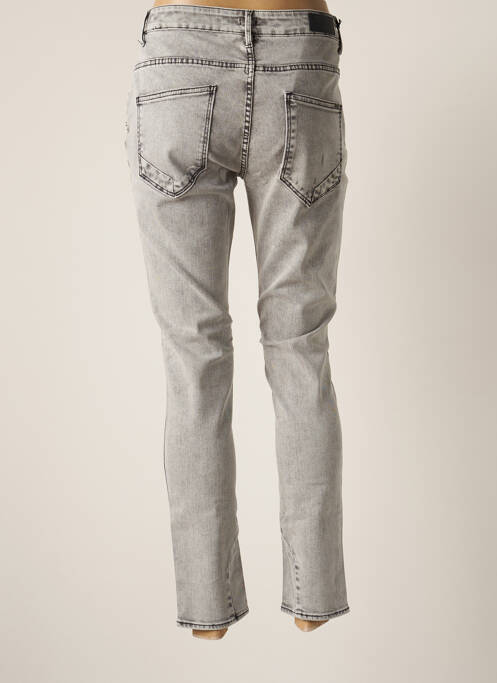 Jeans coupe slim gris REIKO pour femme