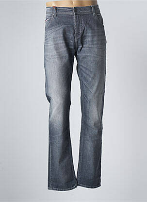 Jeans coupe droite broderie rivets taille normale gris DONOVAN homme