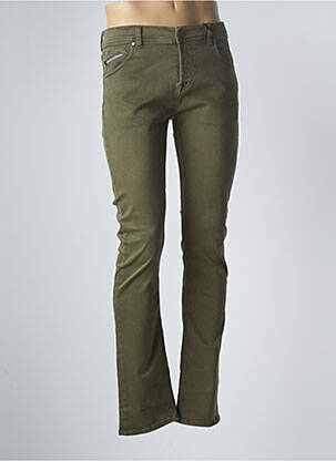 Pantalon slim poches taille normale vert DONOVAN homme