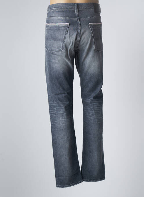 Jeans coupe droite broderie rivets taille normale gris DONOVAN homme
