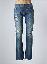 Jeans coupe slim slim taille basse bleu DONOVAN homme