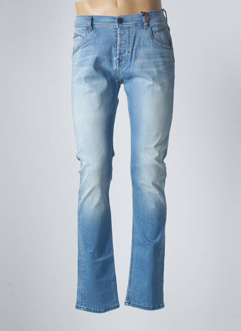 Jeans coupe slim slim taille basse bleu DONOVAN homme