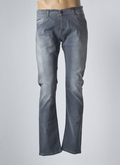 Jeans coupe slim slim taille basse gris DONOVAN homme