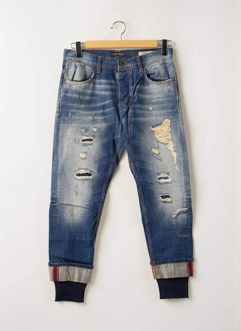 Jeans coupe droite fermeture boutonnée sur le devant taille normale bleu ANTONY MORATO homme