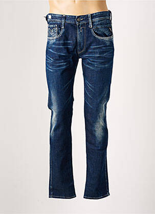 Jeans coupe slim stretch taille basse bleu REPLAY homme